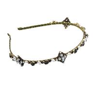 KADSXIYA Fascia per capelli da donna con perle selvatiche con strass elegante fascia per capelli in tessuto fascia per capelli cerchio copricapo bandane squisito copricapo accessori di abbigliamento