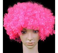 KADSXIYA Halloween Colorful LED Light Up Afro Riccio Clown Parrucca Cosplay Lampeggiante Glow Explo