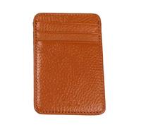 KADSXIYA Porta carte di credito multi-slot porta carte in pelle PU tasca portafoglio porta contanti, Marrone