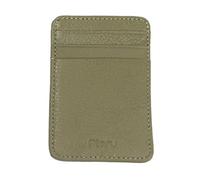KADSXIYA Porta carte di credito multi-slot porta carte in pelle PU tasca portafoglio porta contanti, Verde