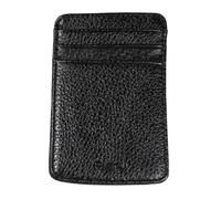 KADSXIYA Porta carte di credito multi-slot porta carte in pelle PU tasca portafoglio porta contanti, nero