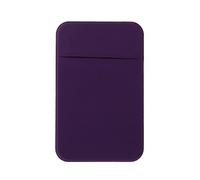 KADSXIYA Porta carte di credito per cellulare, tasca adesiva elastica, Viola