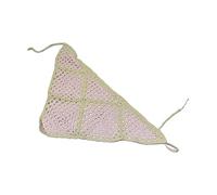 KADSXIYA Retro alla moda per triangolo per la testa sciarpa fatta a mano uncinetto scava fuori morbida T