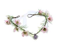 KADSXIYA Tiara in stile bohémien, fascia per capelli con fiori, elegante ghirlanda per capelli