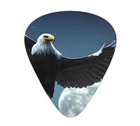 KadUe Eagle Under The Stars - Confezione da 12 plettri colorati per chitarra acustica, chitarra elettrica, ukulele, taglia unica