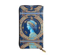 KadUe Love Goddess, portafoglio in pelle da donna, alla moda, con scomparti multipli per carte di credito e contanti, Nero , Taglia unica, Contemporaneo