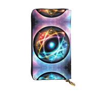 KadUe Meraviglioso portafoglio in pelle universo, alla moda, da donna, con scomparti multipli per carte e contanti carte di credito, Nero , Taglia unica, Contemporaneo