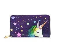 KadUe One-Horse Star - Portafoglio da donna in pelle, con scomparti multipli per carte di credito e banconote, Nero , Taglia unica, Contemporaneo