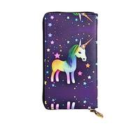 KadUe One-Horse Star Portafoglio in pelle da donna, alla moda, con scomparti multipli per carte di credito e contanti, Nero , Taglia unica, Contemporaneo