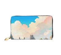 KadUe Outside The Castle Gate, portafoglio in pelle da donna, alla moda, con scomparti multipli per carte e contanti carte di credito, Nero , Taglia unica, Contemporaneo