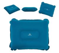 KADVA Aeron Cuscino da campeggio gonfiabile 37 x 27 x 10 cm - ultraleggero 100 g, valvola di gonfiaggio rapido, formato compatto - Blu