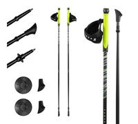 KADVA Bastoncini da Nordic Walking RAYLAN Colore Grigio Misura Regolabile 105 cm Design Semplice Guanti Regolabili Resistenza all'affondamento nel terreno