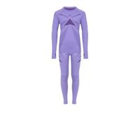 KADVA - Completo Intimo Termico Bambino - AlpineStep Thermo Light Plus Base Layer Viola con Maglia Maniche Lunghe Senza Cuciture e Leggings per Il Freddo - Taglia 128-140