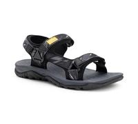 KADVA Cruzo - Sandali estivi da uomo e da escursionismo | tomaia in TPU+PU+mesh, punta rinforzata, ammortizzazione EVA, soletta ORTHIease, sistema Quick Fit, suola in gomma, taglia 40, Nero , 45 EU