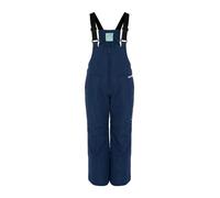 KADVA Pantaloni da Sci per Bambini SKIRO Pants JR in Blu Marino, Taglia 128 cm, Impermeabile e Antivento, con Tasche Aperte e Bretelle, Dotati di Elementi Riflettenti e Logo
