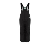 KADVA Pantaloni da Sci per Bambini SKIRO Pants JR in Nero, Taglia 134 cm, Impermeabile e Antivento, con Tasche Aperte e Bretelle, Dotati di Elementi Riflettenti e Logo