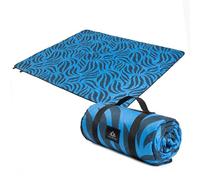 KADVA Rulo Coperta da Picnic Blu Pratica Coperta da Picnic Resistente e Confortevole per Famiglia e Amici 140 x 170 cm Realizzata in 100% Poliestere Perfetta per Picnic e Relax all'Aria Aperta