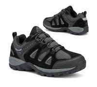 KADVA Scarpe da Trekking da Uomo Traver Low in Nero Taglia 46 EU Scarpe da Uomo Impermeabili e Traspiranti Isolate con Tomaia in Pelle e Tessuto Isolamento Contro Neve e Gelo