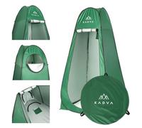 KADVA Sedo Tenda pop-up per spogliatoio, 110 x 110 x 200 cm, tenda da | Si monta in pochi secondi, leggero, 2,1 kg, protezione UV50, portasciugamani, tasca interna, apertura doccia da campeggio