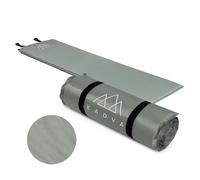 KADVA Tappetino autogonfiabile Aero comodo, leggero e robusto, ideale per campeggio e escursioni, strato esterno 100% poliestere, strato interno 100% poliuretano, 182 x 52 cm, colore argento