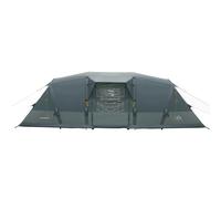 KADVA Tenda da campeggio AIRcamp 8,44 persone Costruzione a tunnel 640 x 205 x 195 cm Impermeabile 3000 mm Due camere da letto Spazioso vestibolo Facile trasporto Pratiche tasche Colore verde