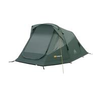 KADVA Tenda da campeggio AIRcamp per 3 persone con pompa, struttura a tunnel, 210 x 110 x 180 x 140 cm, impermeabile, spaziosità, tettuccio sopra l'ingresso, tasche di ventilazione, colore verde