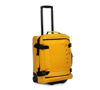 KADVA Valigia da Viaggio su Ruote Lazio I Bagaglio a mano da 44 Litri I Soft Shell con 2 Ruote I Telaio Telescopico I Peso 2,7 Kg I Colore Giallo