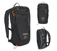 KADVA - Zaino Trekking & Città 15 L - Leggero con schienale ventilato e accesso superiore con zip, tasche organizzate, cinghia pettorale, compatibile idratazione, copertura pioggia - Nero
