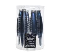 KAE 6 Palle di Natale in Vetro Gelato Coni 150 mm Marineblau Blu Notte Navy Palla di Natale Palline Gelato Coni Vetro Albero