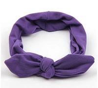 KAEHA SUN-074-04 1 Fiocco Tinta Unita Cerchietto Classico Elastico per Capelli Donna Viola