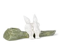 Kähler Abbraccio di Natale H8,5 cm Decorazione Storie di Natale, Bianco