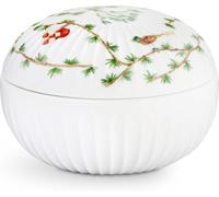 Kähler Bomboniere Ø 12 cm Hammershøi decorazione natalizia fatta a mano, bianco