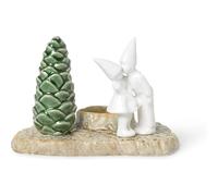 Kähler Christmas Kiss H11,5 cm Storie di Natale Original Design, Bianco