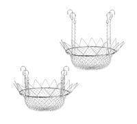 Kaeltsyn 2 inserti in ferro per alzare le piante per recipienti decorativi alti con adattamento in altezza da 8 a 20 cm, pianificatore di contenitori da esterno