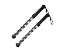 Kaeltsyn 2 pezzi di tensione regolabile asta di allenamento corda da battaglia sostituzione molla braccio espansore per bicipiti tricipiti allenamento asta a molla attrezzature