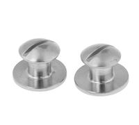 Kaeltsyn 2 viti M7 x 10 mm in acciaio inox per montaggio subacqueo, piastra posteriore in acciaio