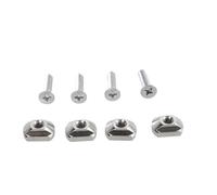 Kaeltsyn 4 dadi a T per montaggio in aliscafo da 8 mm/6 mm e viti per tavola da surf, accessori da surf all'aperto