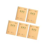 Kaeltsyn 5 quaderni a griglia/a righe, per esercizi di scrittura a mano, 16 fogli ciascuno, per l'apprendimento della matematica cinese e delle lingue, quaderno a quadretti
