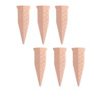 Kaeltsyn 6 pratici picchetti per irrigazione in argilla rossa, realizzati a mano, con struttura tessuta per un'irrigazione bilanciata nelle piante, punte automatiche per l'irrigazione dei cespugli