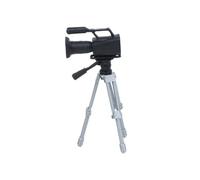Kaeltsyn Accessorio per Fotocamera in Miniatura e treppiede per Scene | Camera treppiede, stile e argento, fotocamera a tre gambe, dettaglio simulazione per la visualizzazione