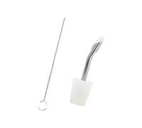 Kaeltsyn Adattatore flessibile in silicone beccucci e tubo in acciaio inox con la maggior parte delle pentole da campeggio per trasferimento di acqua in perdite Tubo in acciaio inossidabile