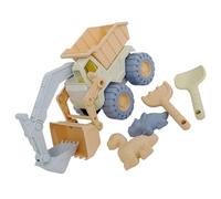 Kaeltsyn Articoli da Gioco da Spiaggia Facili da trasportare Set Camion Include Secchiello, Pala, Stampo Regalo Compleanno, Oggetti da Gioco con sabbiera dai Colori Vivaci, Collezione Colorata Che e
