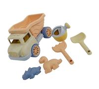 Kaeltsyn Articoli da Gioco da Spiaggia Facili da trasportare Set Camion Include Secchiello, Pala, Stampo Regalo Compleanno, Oggetti da Gioco con sabbiera dai Colori Vivaci, Collezione Colorata Che e