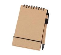 Kaeltsyn Blocco note dimensioni 50 fogli Chiusura con cinghia elastica non rigata blocco note con rilegatura a doppia spirale per schizzi e appunti per appunti tascabili