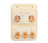 Kaeltsyn Borsa portaoggetti decorativa per la stanza dei bambini con scomparti multipli in tessuto traspirante da appendere alla parete per calze e vestiti organizer pieghevole in cotone e lino