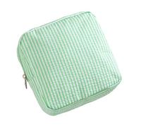 Kaeltsyn Borsa portaoggetti multiuso con trama a bolle, ideale per tamponi e prodotti per la cura della pelle, organizer quadrato per articoli da toeletta sottile