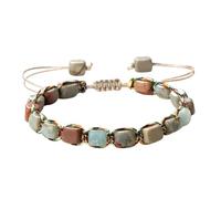 Kaeltsyn Braccialetto unisex con perline e comodo cordino in nylon, lunghezza regolabile, accessorio per l'uso quotidiano e l'energia spirituale, Misura unica, come descritto