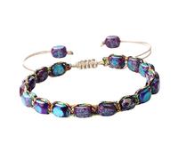 Kaeltsyn Braccialetto unisex con perline e comodo cordino in nylon, lunghezza regolabile, accessorio per l'uso quotidiano e l'energia spirituale, Misura unica, come descritto