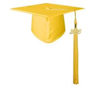 Kaeltsyn Cappello da laureato dal design quadrato lavorato a maglia per laureati Anno 2026 Cappello da dottore per cerimonia laurea Cappello da laurea per bambini adulti