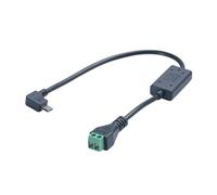 Kaeltsyn Cavo di ricarica USB diritto/angolato 5 pin 5 V con ingresso CC 5 V 24 V per piccoli spazi di installazione fotocamera telefono tablet